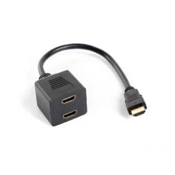 ADAPTADOR LANBERG HDMI MACHO-HDMI HEMBRA X2 SPLITTER 20CM