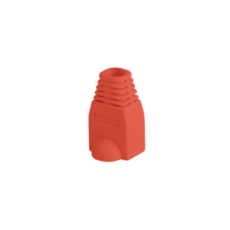 FUNDA PROTECTOR LANBERG CONECTOR RJ45 (PACK 100 UDS) ROJO