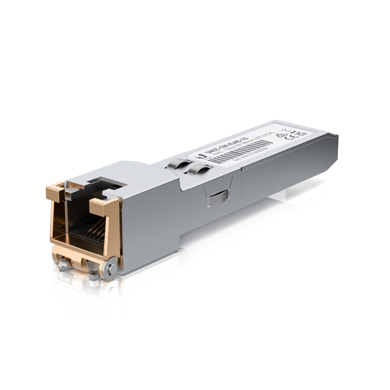 MODULO SFP UBIQUITI UACC-CM-RJ45-1G UFIBER TRANSCEIVER CONVERSOR SFP A RJ45