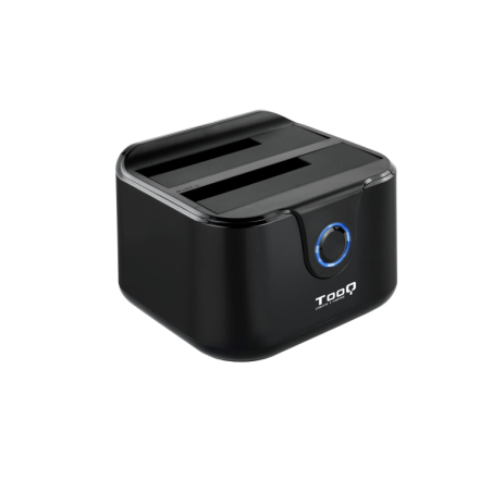 DOCK TOOQ TQDS-802B 2xSATA 2,5"-3,5" USB 3-0, CLONE OTB NEGRO