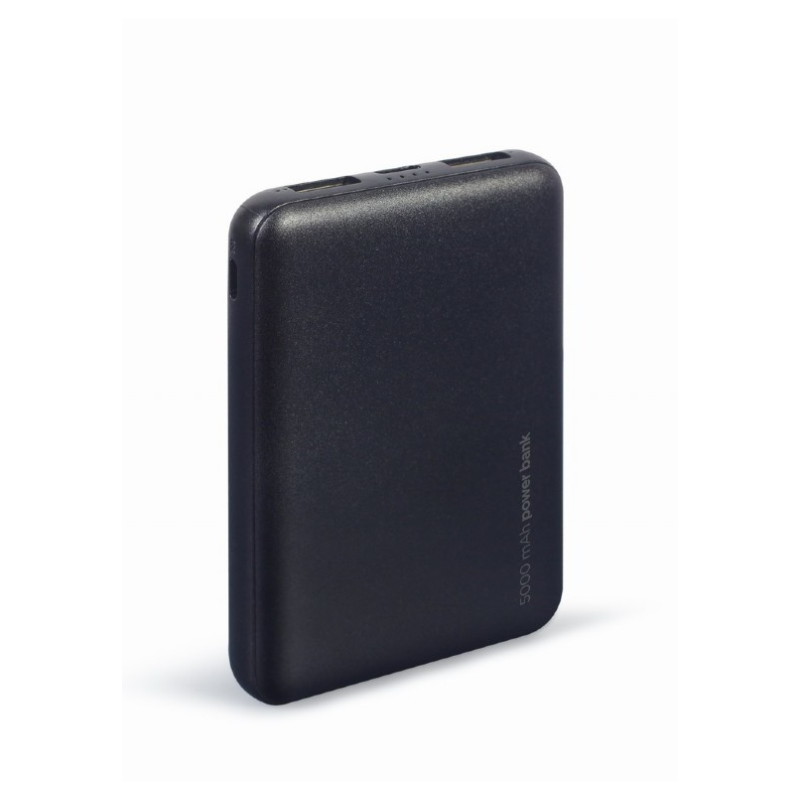 POWERBANK GEMBIRD 5000mAh 1x microUSB A 2x USB-A NEGRO