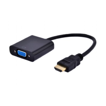 ADAPTADOR GEMBIRD HDMI A VGA HEMBRA CON 3,5MM AUDIO 0,20M