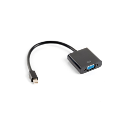 ADAPTADOR LANBERG MINIDISPLAYPORT MACHO-VGA HEMBRA 20CM NEGRO