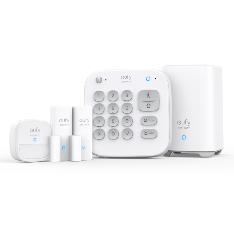 SISTEMA ALARMA EUFY KIT 2x HOMEBASE 2x ENTRY SENSOR 1x KEYPAD 1x MOTION SENSOR