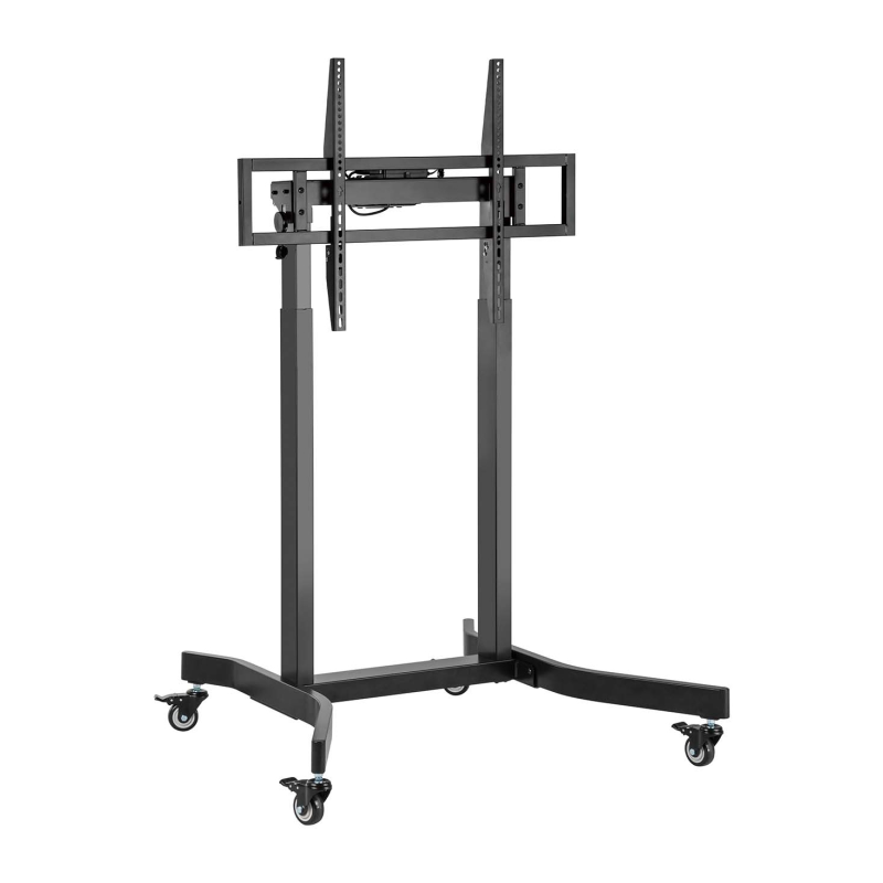 SOPORTE AISENS SUELO MOTORIZADO RUEDAS PANTALLA 120KG 55-100 NEGRO