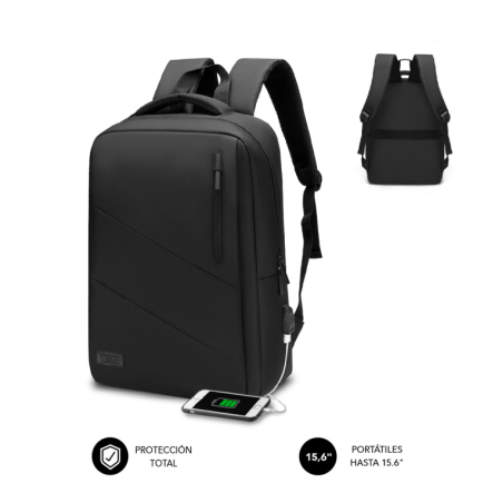 Mochila Subblim City Backpack para Portátiles hasta 15-6"- Puerto USB