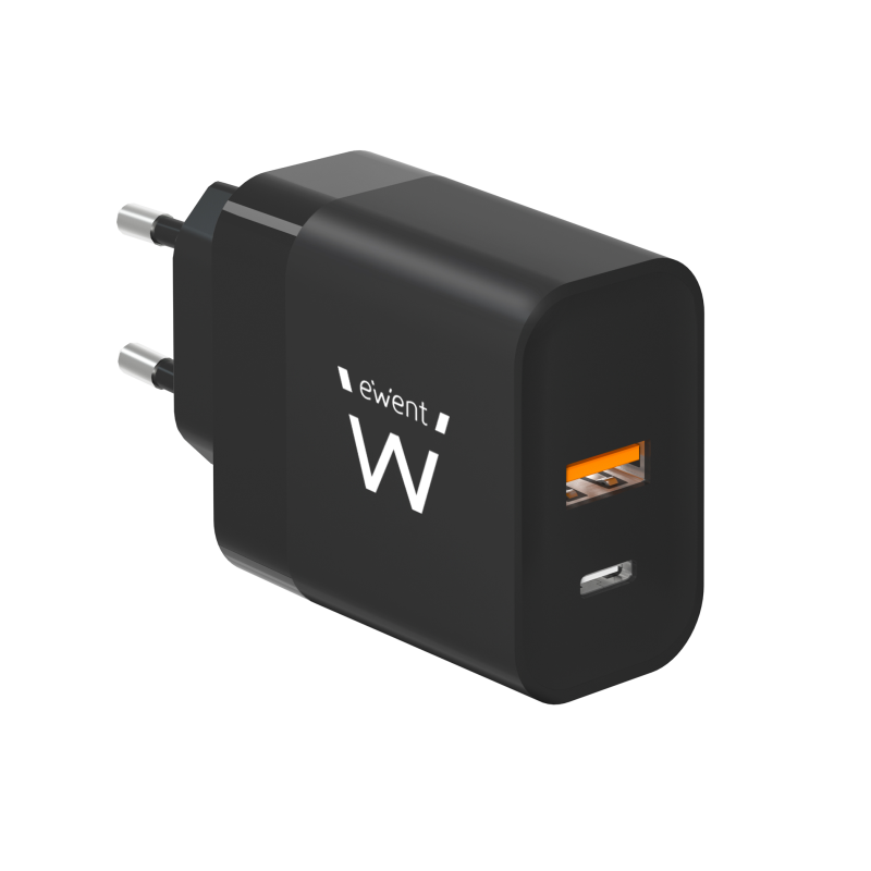 CARGADOR MOVIL EWENT RAPIDO USB-C-A 45W