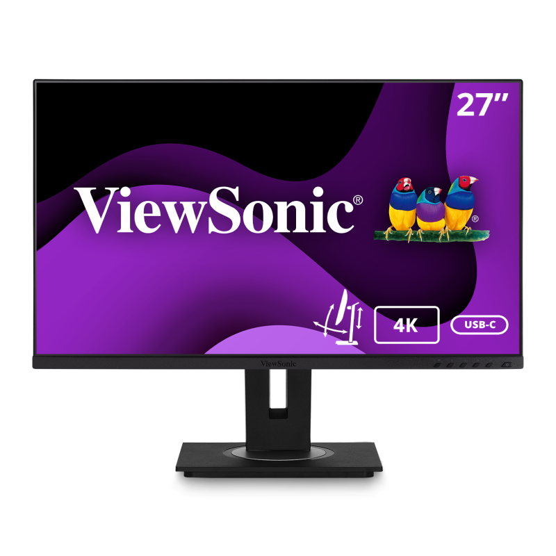 MONITOR VIEWSONIC 27" UHD IPS HDMI DP-INOUT USB-C RJ45 USB MULTI ERGO PIVOT