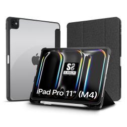 Funda Subblim Clear Shock Case para iPad Pro 11" 2024 M4- Negra