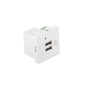 ROSETA PARED LANBERG 230V 2 X USB 5V 2-1A BLANCO