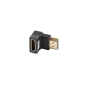 ADAPTADOR 8K LANBERG HDMI(M) A HDMI(H) ANGULO ABAJO ALUMINIO PLATA