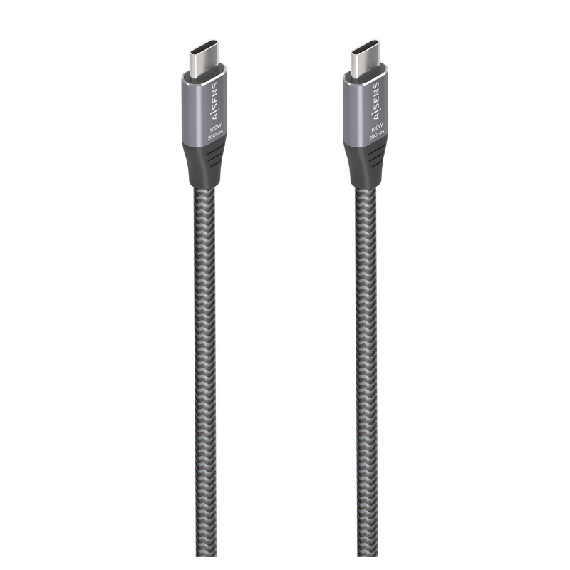 CABLE USB 3-2 AISENS GEN2X2 ALUMINIO 8K@30HZ 5A 100W C-M-C-M 3-0M