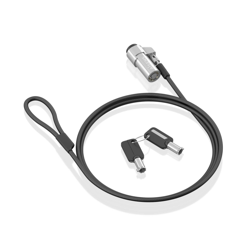 Cable de Seguridad Tipo NANO para Portátiles Aisens ASLK-D45K06-BK- 1-5m