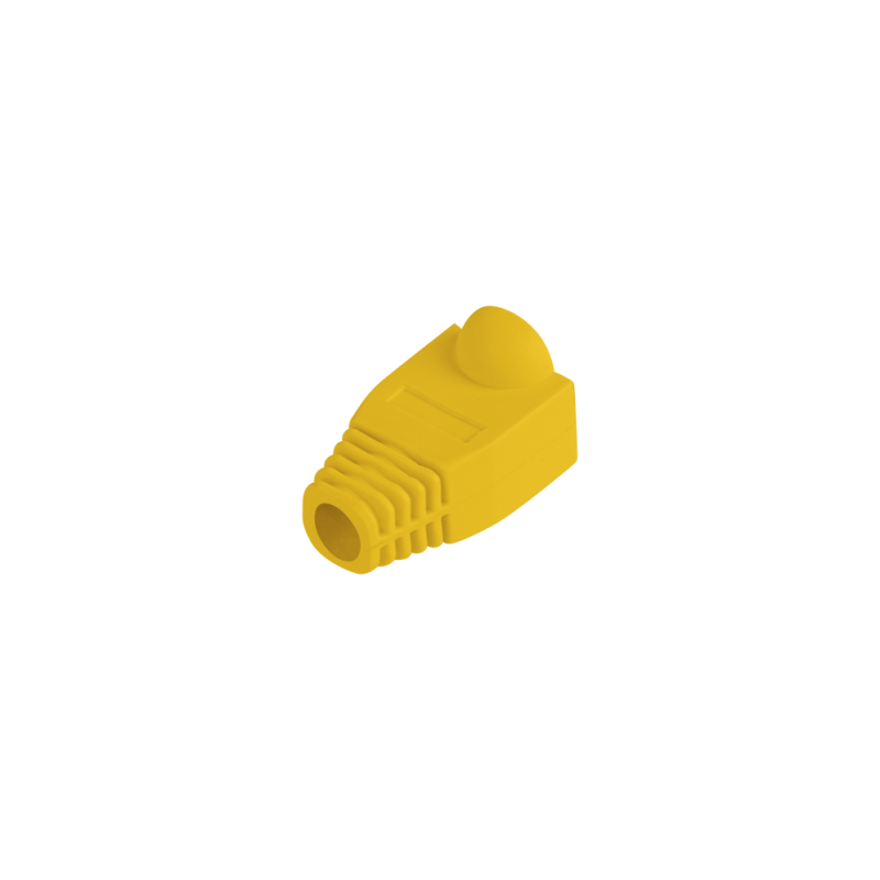 FUNDA PROTECTOR LANBERG CONECTOR RJ45 (PACK 100 UDS) AMARILLO