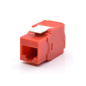 PRESA KEYSTONE WP CAT-6A UTP, TOOLLESS, COLOR ROJO