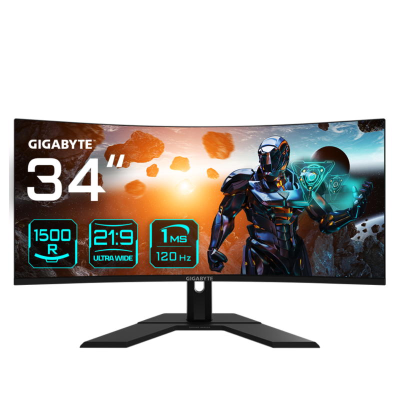 MONITOR GAMING GIGABYTE GS34WQC 34" 3440X1440 VA 2K