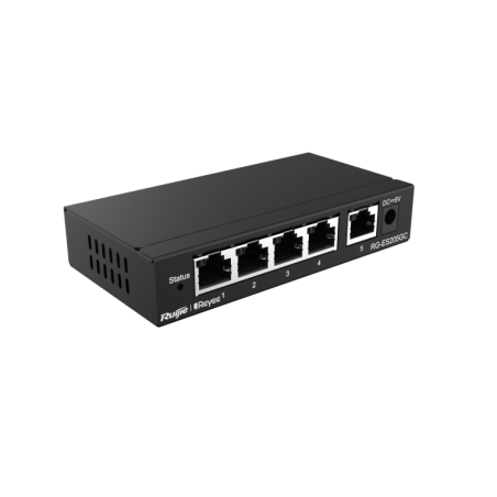 SWITCH RUIJIE REYEE RG-ES205GC 5-PORT 10-100 MBPS DESKTOP SWITCH