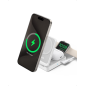 CARGADOR ANKER MAGGO MAGNETIC WIRELESS CHARGER 15W FOLDABLE 3-IN-1 WHITE EU PLUG