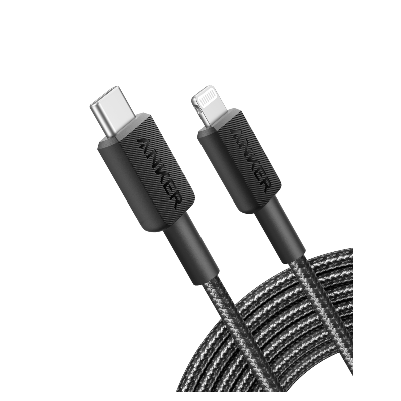 CABLE ANKER 322 USB-C TO LIGHTNING CABLE NYLON 3M BLACK