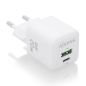 CARGADOR AISENS GAN 20W 1XUSB-C PD3-0 QC4-0 1XUSB-A QC3-0 BLANCO