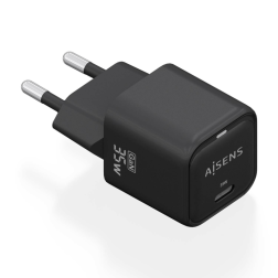 CARGADOR AISENS GAN 35W 1XUSB-C PD3-0 QC4-0 NEGRO