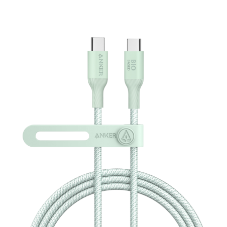 CABLE ANKER 544 USB-C TO USB-C CABLE (6FT 140W BIO-NYLON GREEN)