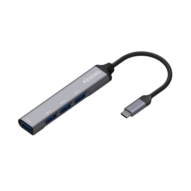 Hub USB Tipo-C Aisens A109-0541- 4xUSB