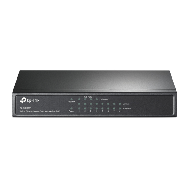 Switch TP-Link TL-SG1008P 8 Puertos- RJ-45 10-100-1000 PoE