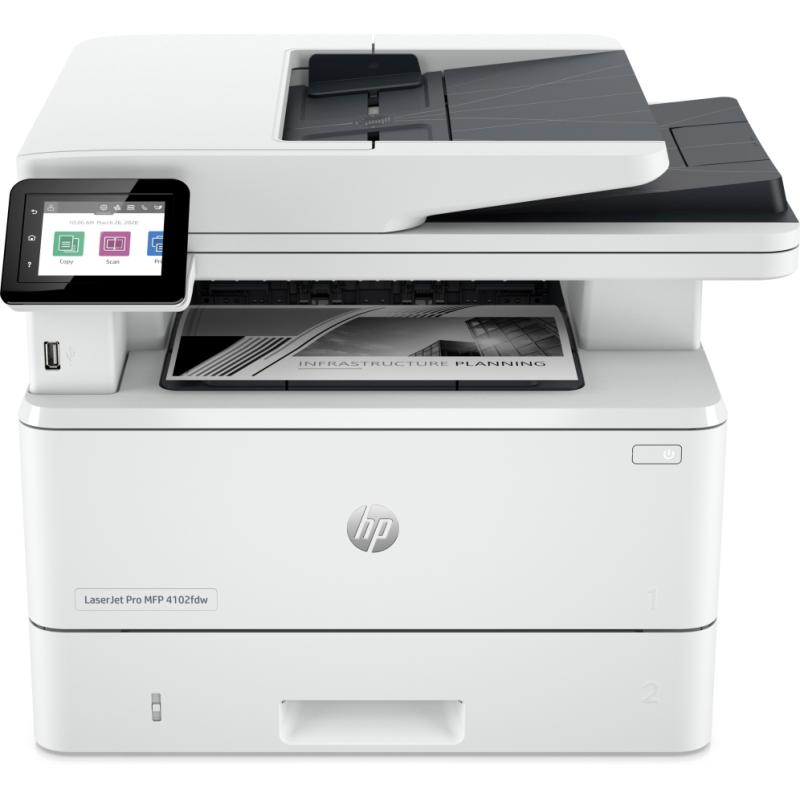 Multifunción Láser Monocromo HP Laserjet Pro 4102DW WiFi- Dúplex- Blanca