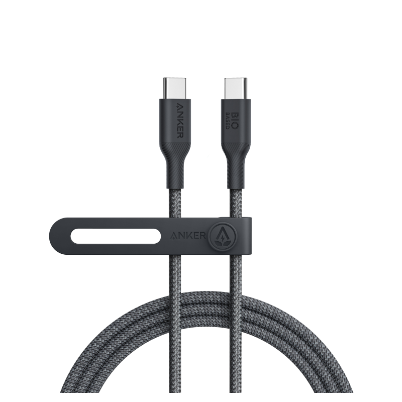 CABLE ANKER 544 USB-C TO USB-C CABLE (6FT 140W BIO-NYLON BLACK)