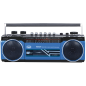 RADIO GRABADORA PORTÁTIL USB SD BLUETOOTH CASSETTE TREVI RR 501 BT AZUL