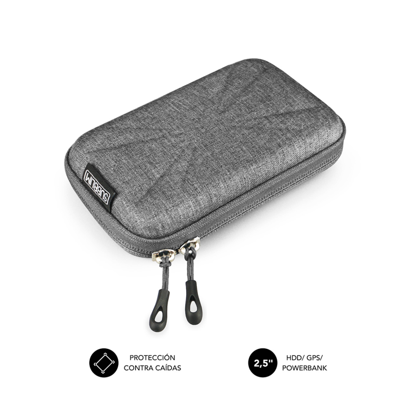 FUNDA DISCO DURO SUBBLIM HDD BUSINESS CASE 2,5" GREY