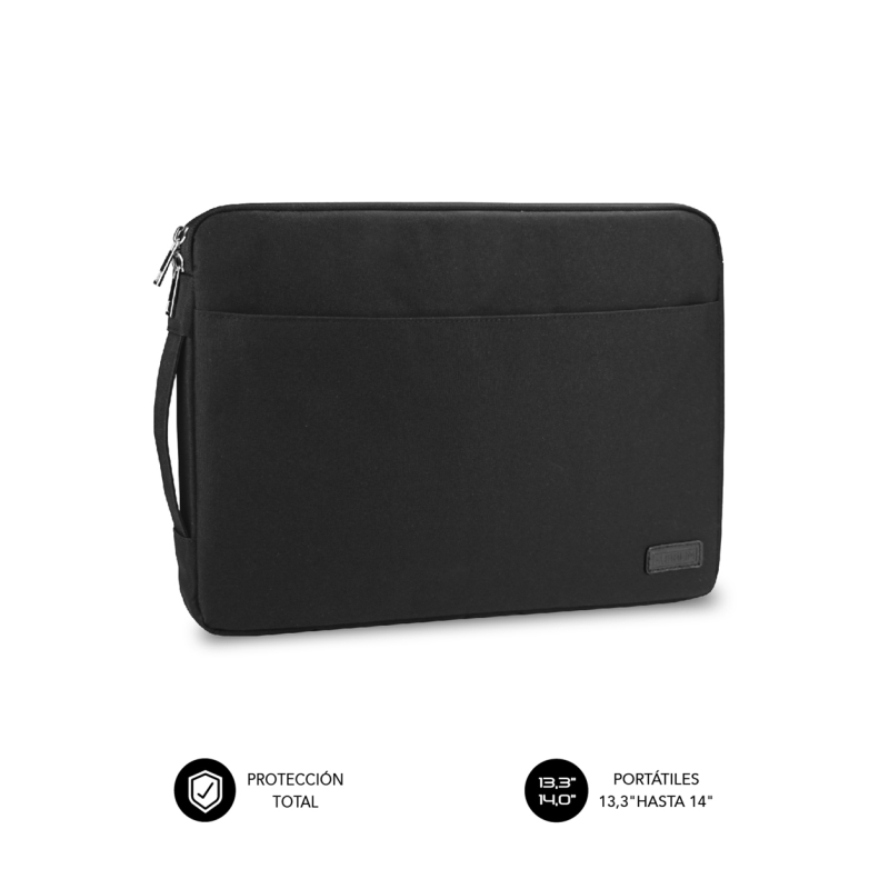 FUNDA PORTATIL SUBBLIM URBAN LAPTOP SLEEVE 13,3-14" BLACK