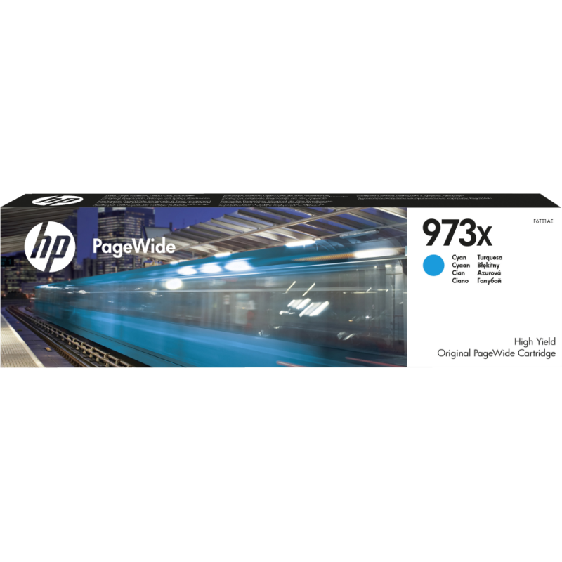 TINTA HP 973X PAGEWIDE CIAN ALTA CAPACIDAD