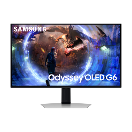 Monitor Gaming Samsung G6 Odyssey OLED S27DG600SU 27"- QHD- 0-03ms- 360Hz- Regulable en Altura- Plata