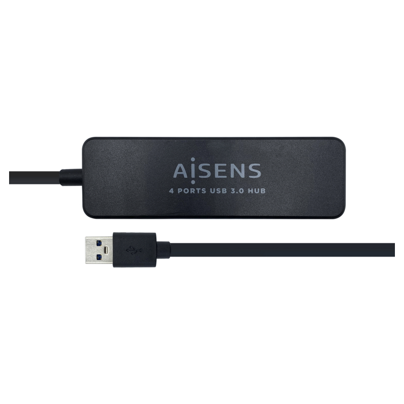 HUB AISENS USB 3-0 TIPO A M-4XTIPO A H NEGRO 30CM