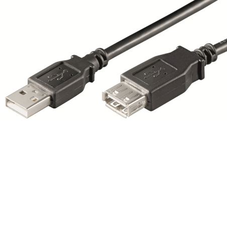 CABLE ALARGADOR USB 2-0 EWENT USB-A MACHO USB-A HEMBRA 3m NEGRO