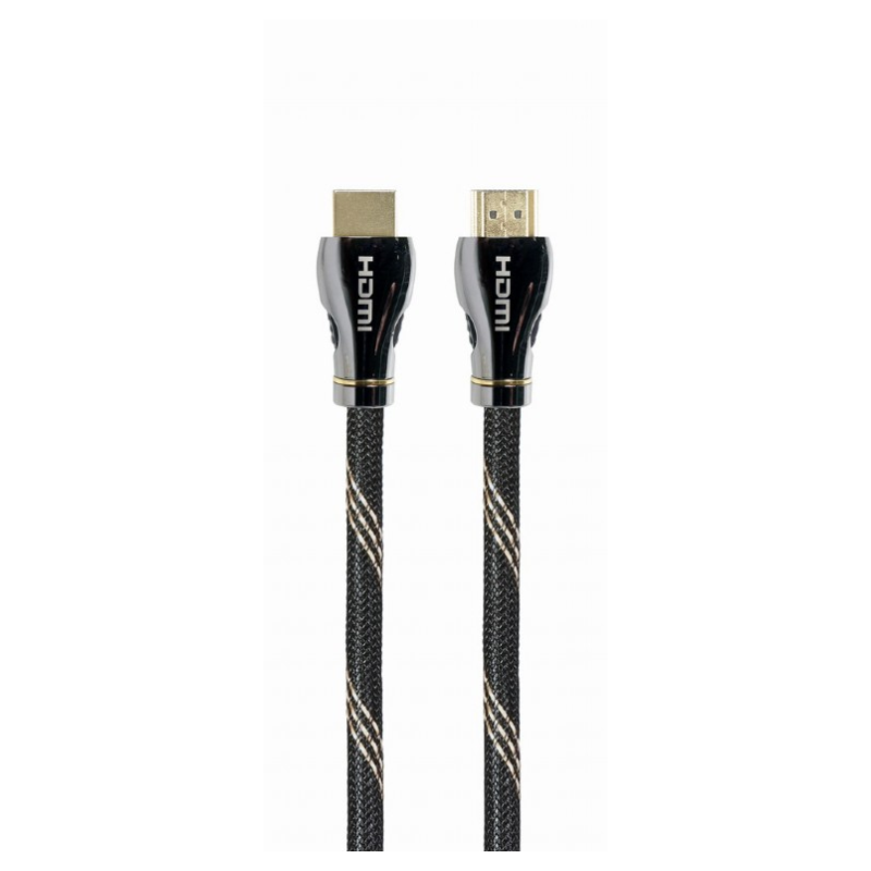 CABLE HDMI 2-1 8K 60HZ GEMBIRD CCBP-HDMI8K-2M PREMIUM TRENZADO ETHERNET 2M NEGRO