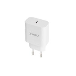 Cargador de Pared TooQ TQWC-PDUSBC20W- 1xUSB Tipo-C- 20W