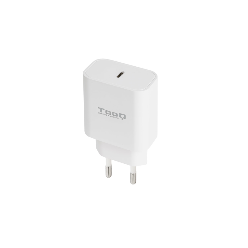 Cargador de Pared TooQ TQWC-PDUSBC20W- 1xUSB Tipo-C- 20W