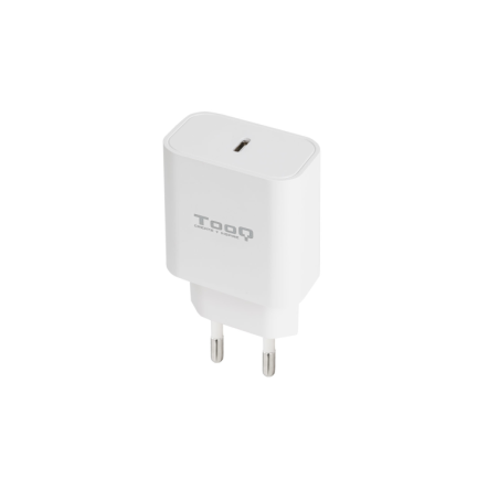 CARGADOR TOOQ DE PARED USB-C PD3-0 20W BLANCO