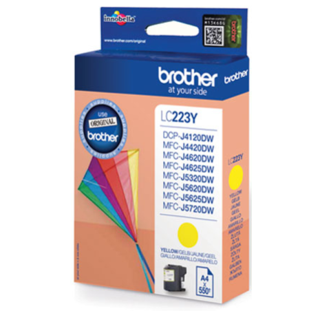 Cartucho de Tinta Original Brother LC-223YBP- Amarillo