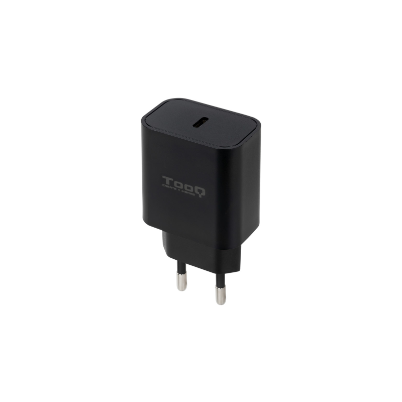 CARGADOR TOOQ DE PARED USB-C PD3-0 20W NEGRO