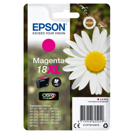 TINTA EPSON EXPRESION HOME 18XL MAGENTA XP102 205 215 305 405