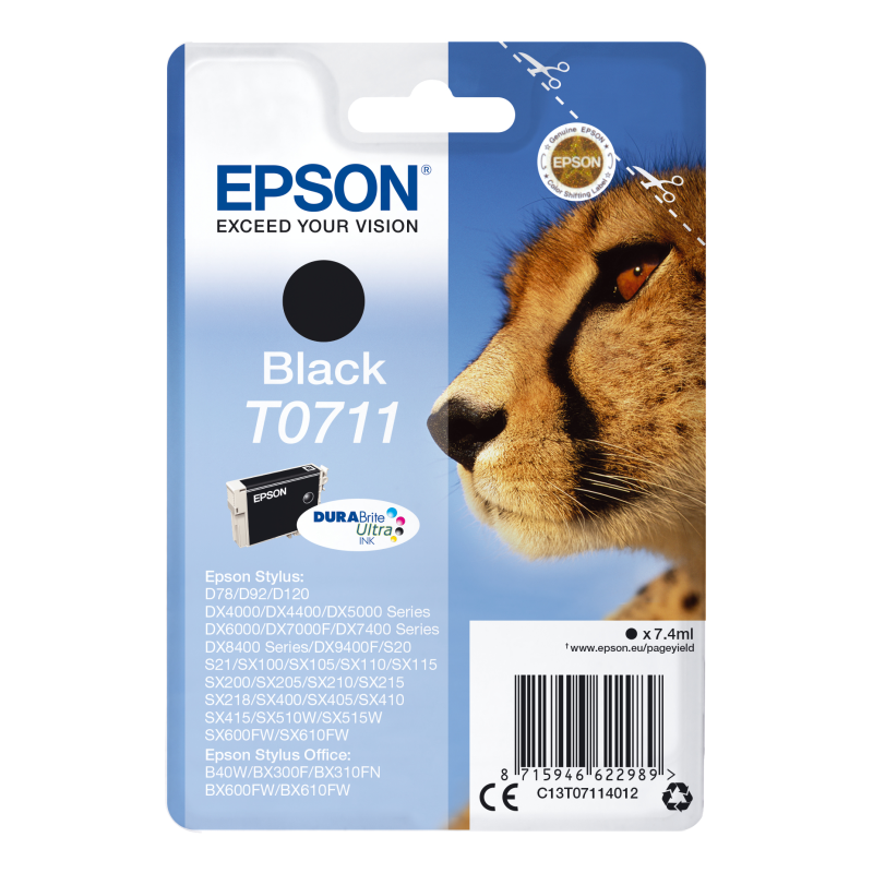 Cartucho de Tinta Original Epson T0711- Negro