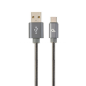 CABLE DE CARGA Y DATOS GEMBIRD USB TIPO C DE METAL EN ESPIRAL PREMIUM, 2M, GRIS