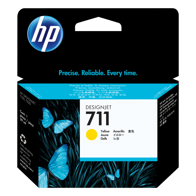 TINTA HP 711 AMARILLO