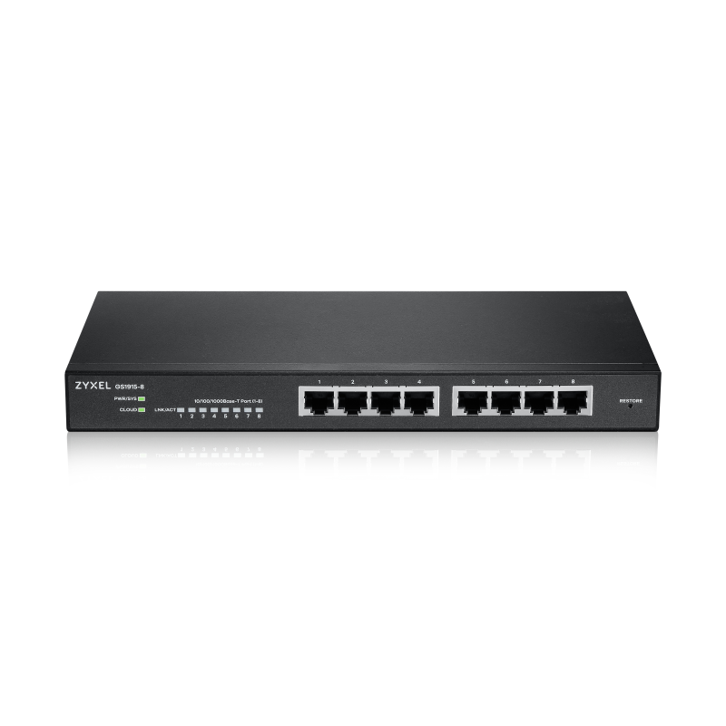 Switch 8 puertos zyxel gs1915 - 8 gigabit