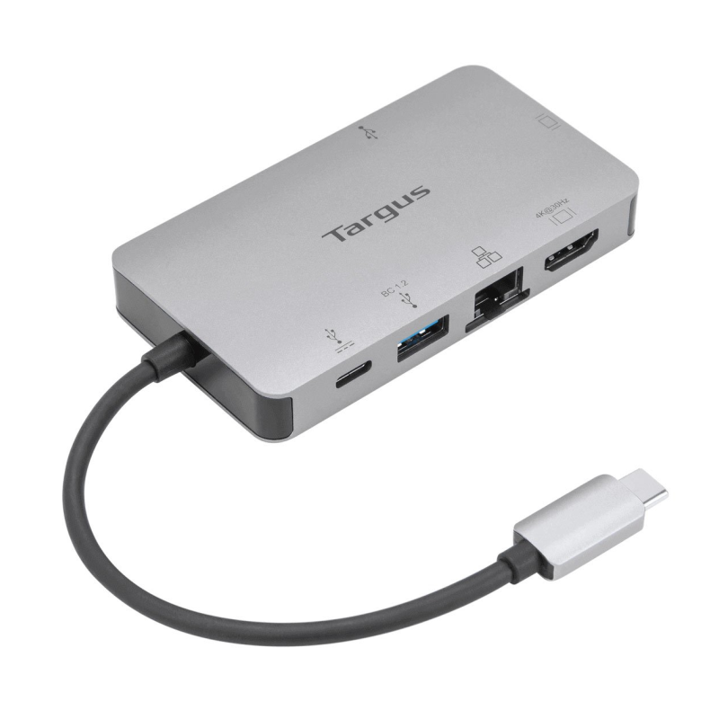 DOCKING STATION TARGUS TIPO C A 1x HDMI 1x VGA 1x USB-A 1x TIPO C PLATA