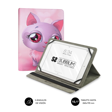 Funda Subblim Trendy Cat para Tablets de 10-1"-11"